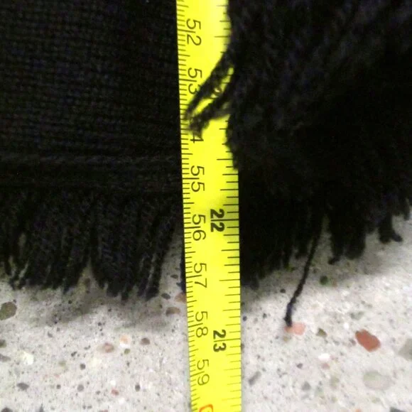 HIGH Womens S Navy Blue Wool Turtleneck Short Sweater Long Sleeve Lightweight - Picture 16 of 16